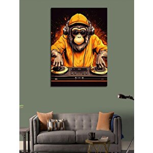 Kanvas Tablo Dj Monkey 100x140 cm