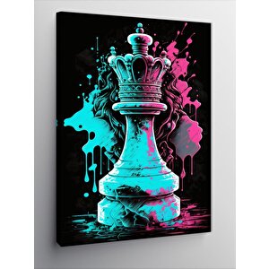 Kanvas Tablo Satranç Taşı 50x70 cm