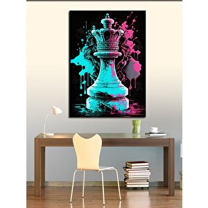 Kanvas Tablo Satranç Taşı 50x70 cm