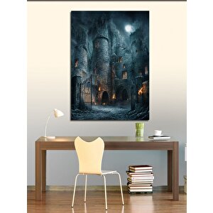Kanvas Tablo Korkunç Şato 70x100 cm