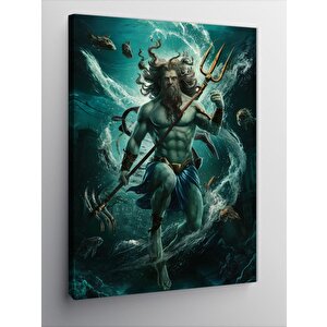 Kanvas Tablo Poseidon 50x70 cm