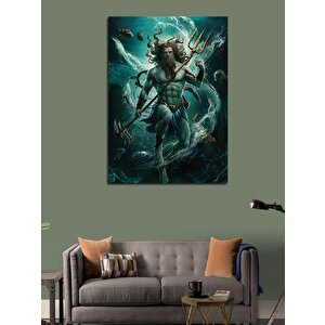 Kanvas Tablo Poseidon 50x70 cm