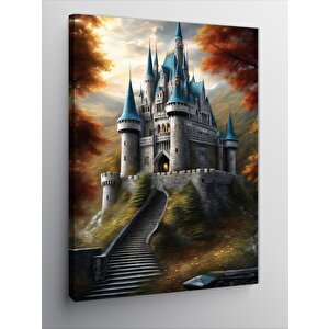 Kanvas Tablo Ormanın Içinde Şato 70x100 cm