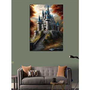 Kanvas Tablo Ormanın Içinde Şato 70x100 cm