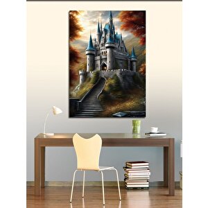 Kanvas Tablo Ormanın Içinde Şato 70x100 cm