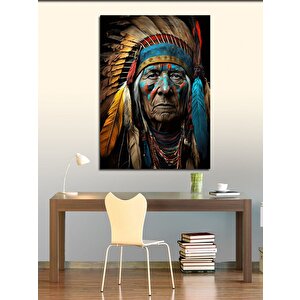 Kanvas Tablo Kızılderili Şefi 50x70 cm