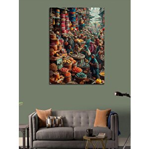 Kanvas Tablo Baharat Pazarı 50x70 cm