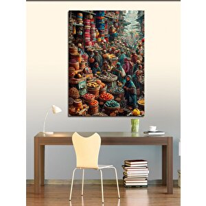 Kanvas Tablo Baharat Pazarı 50x70 cm