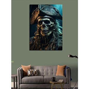 Kanvas Tablo Korsan İskelet 70x100 cm