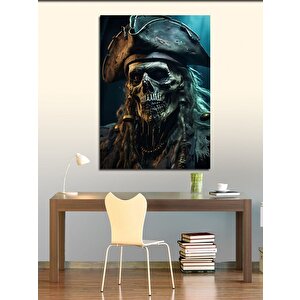 Kanvas Tablo Korsan İskelet 70x100 cm