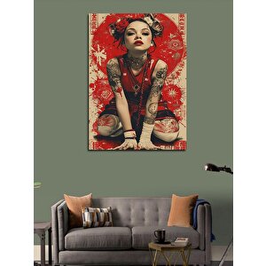 Kanvas Tablo Japon Genç Kız 50x70 cm
