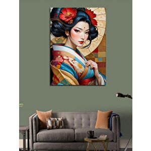 Kanvas Tablo Kimanolu Geyşa 50x70 cm