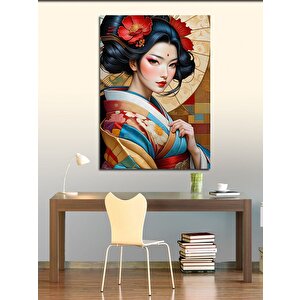 Kanvas Tablo Kimanolu Geyşa 50x70 cm