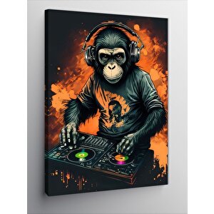 Kanvas Tablo Dj Maymun 100x140 cm