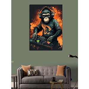 Kanvas Tablo Dj Maymun 100x140 cm