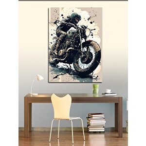 Kanvas Tablo Motosiklet Tutkusu 70x100 cm