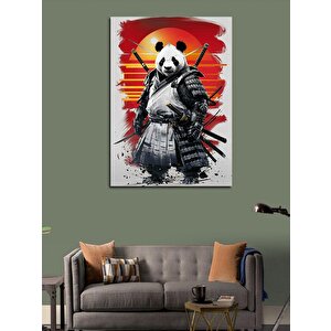 Kanvas Tablo Samuray Panda 70x100 cm