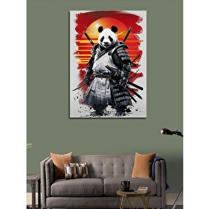 Kanvas Tablo Samuray Panda 50x70 cm