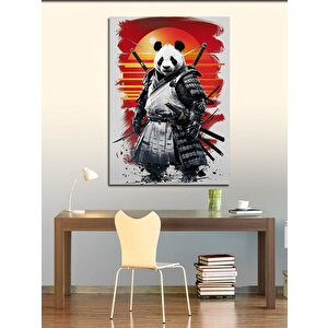 Kanvas Tablo Samuray Panda 50x70 cm