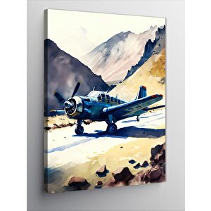 Kanvas Tablo A6m Zero Uçak Landing 70x100 cm
