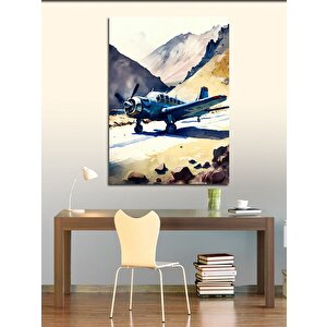 Kanvas Tablo A6m Zero Uçak Landing 70x100 cm