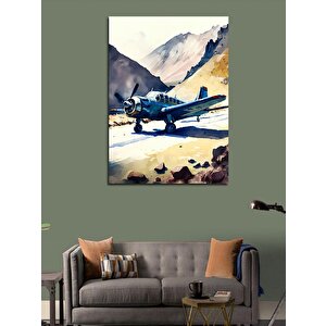 Kanvas Tablo A6m Zero Uçak Landing 100x140 cm