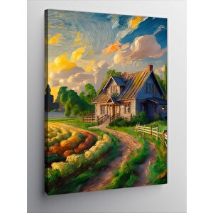 Kanvas Tablo Doğadaki Evimiz 70x100 cm