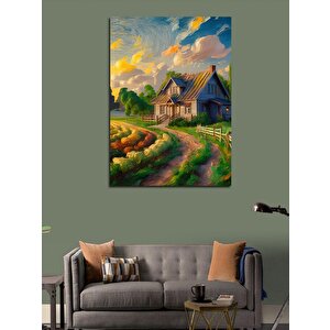 Kanvas Tablo Doğadaki Evimiz 70x100 cm