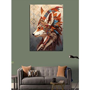 Kanvas Tablo Şaman Kızıl Tilki 70x100 cm