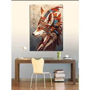 Kanvas Tablo Şaman Kızıl Tilki 70x100 cm