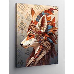 Kanvas Tablo Şaman Kızıl Tilki 50x70 cm