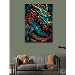 Kanvas Tablo Mistik Dragon Ejderha