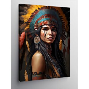 Kanvas Tablo Kızıldereli Kız 100x140 cm