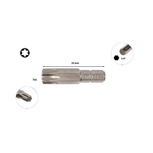 T45 X 25 Mm Torx Bits Uç Cb/813