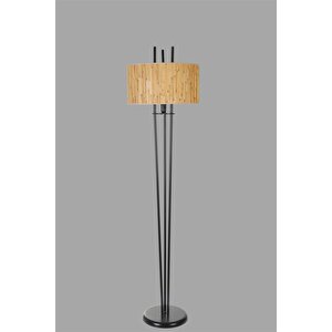 Belen Si̇yah Lambader Si̇li̇ndi̇r Bambu 07 Abajurlu
