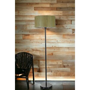 Bambu 03 Abajurlu Si̇yah Lambader