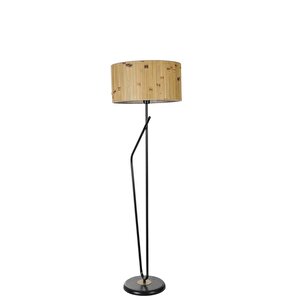 Alfa Si̇yah Lambader Si̇li̇ndi̇r Bambu 02 Abajurlu