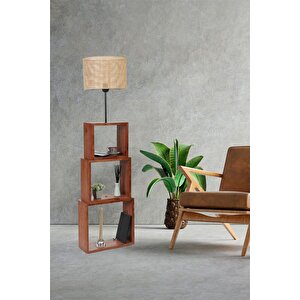Puzzle Cevi̇z Lambader Örgülü Rattan Abajurlu