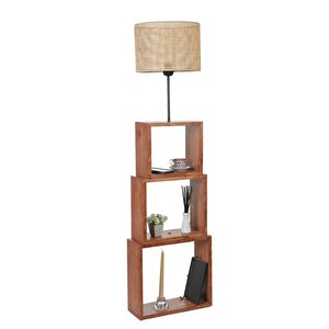 Puzzle Cevi̇z Lambader Örgülü Rattan Abajurlu