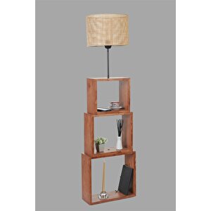Puzzle Cevi̇z Lambader Örgülü Rattan Abajurlu