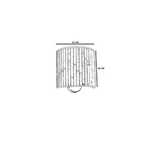 Bambu 06 Abajurlu Oval Apli̇k