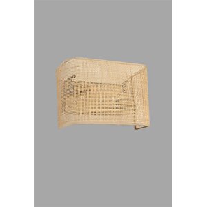 Örgülü Rattan Abajurlu Di̇kdörtgen Apli̇k