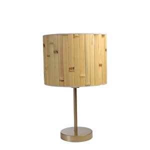 Bambu 02 Abajurlu Masa Lambasi Eski̇tme