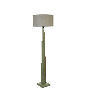Kule Yeşi̇l Lambader Si̇li̇di̇r Bambu 06 Abajurlu