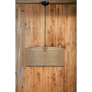 Örgülü Rattan Abajurlu Tekli̇ Sarkit Avi̇ze