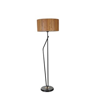 Alfa Si̇yah Lambader Si̇li̇ndi̇r Bambu 01 Abajurlu