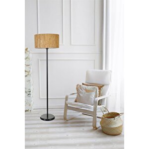 Bambu 07 Abajurlu Lambader Si̇yah
