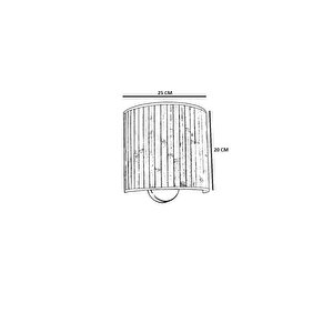 Bambu 01 Abajurlu Oval Apli̇k