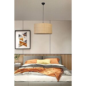 Hasir Rattan Abajurlu Tekli̇ Sarkit Avi̇ze