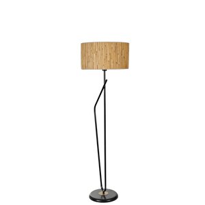 Alfa Si̇yah Lambader Si̇li̇ndi̇r Bambu 07 Abajurlu